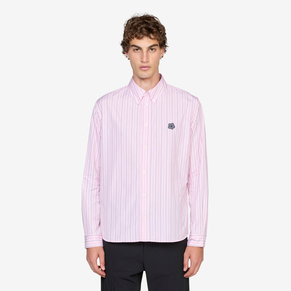 'Boke Flower' Crest Casual Shirt Pastel Pink Shirts