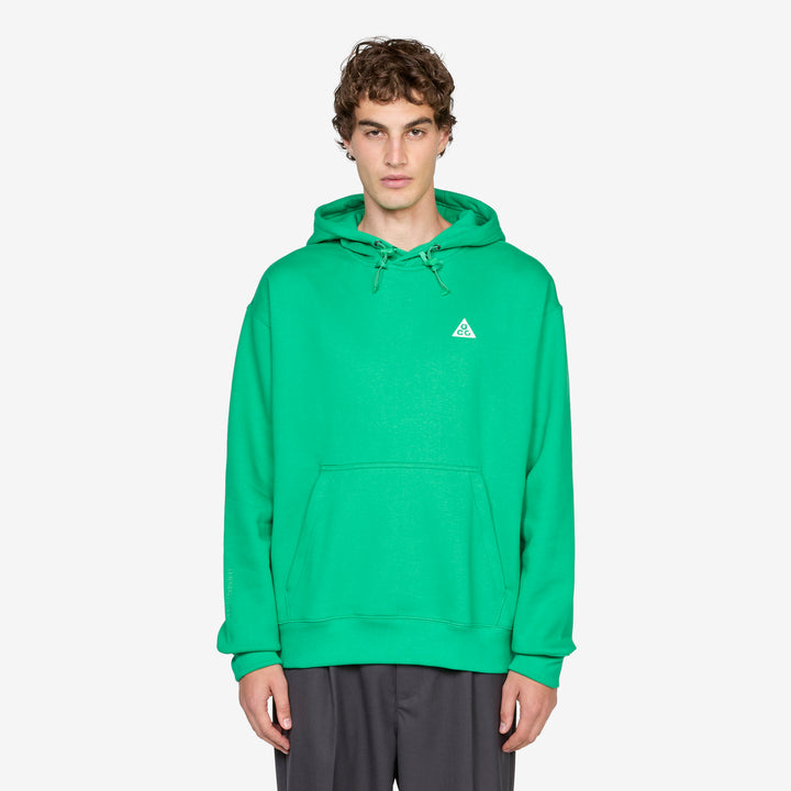ACG Therma-FIT Fleece Pullover Hoodie Stadium Green | Light Khaki | Summit White Front