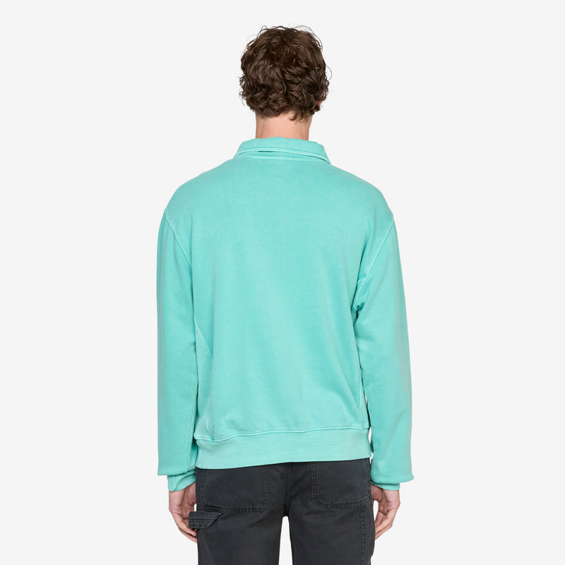 Maus 1/4 Zip Fleece Teal Jumpers