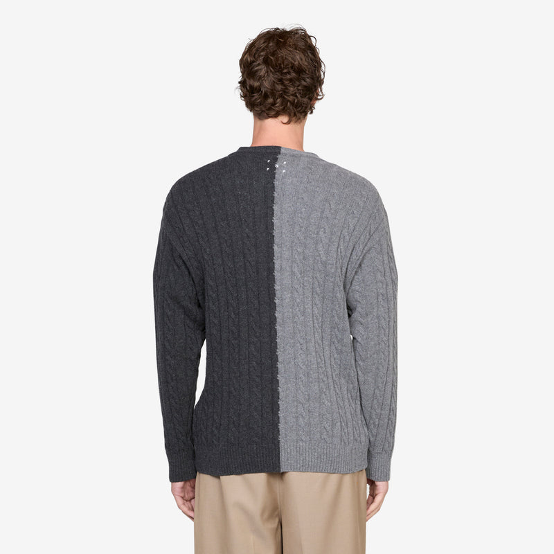 Knitted Cable Cardigan Anthracite | Charcoal Jumpers