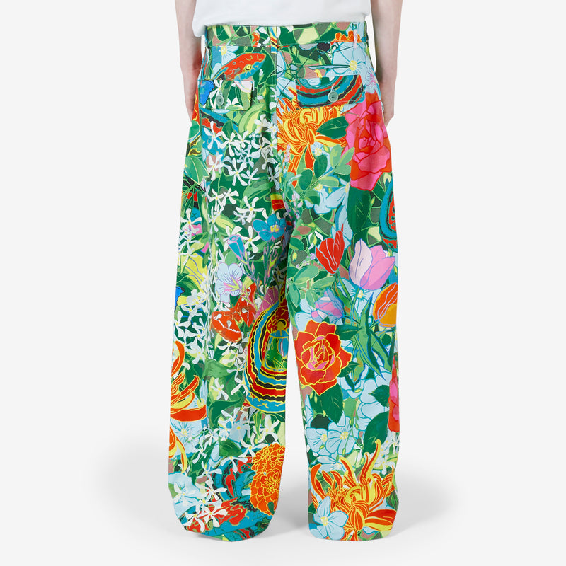 Unisex Camo Print Cargo Pant Multi Pants