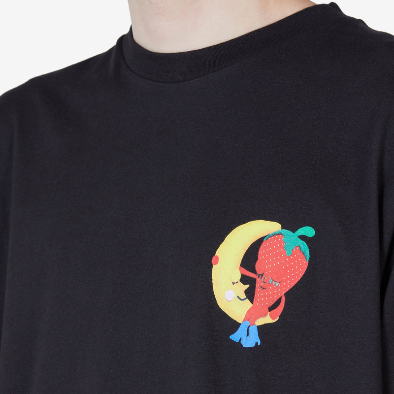 Unisex Perennial Shana Graphic T-Shirt Black Tees