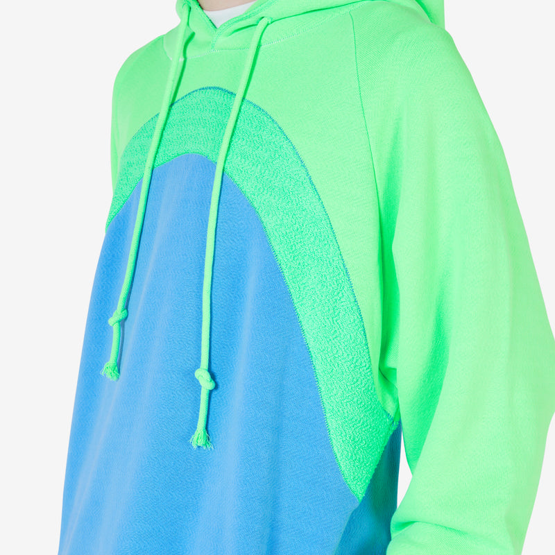 Unisex Rainbow Hoodie Blue Jumpers