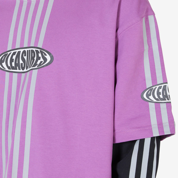 Faux Layered Long Sleeve T-Shirt Purple