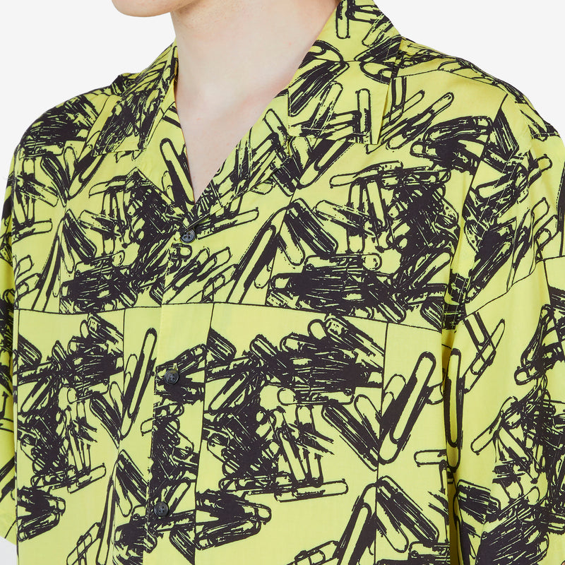 Clips Button Down Shirt Yellow Shirts