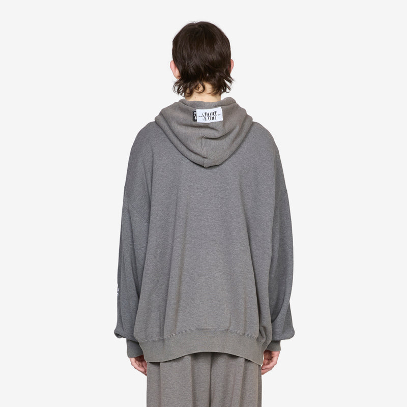Martine Rose x Full-Zip Hoodie Charcoal Heather | Dark Steel Grey | White Jumpers