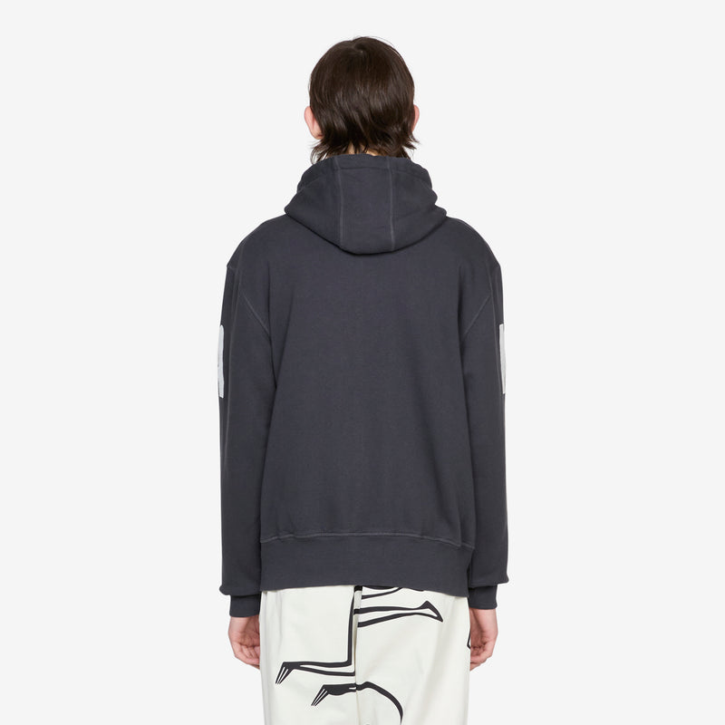 Word Salad Zip Hooded Sweatshirt Dark Navy Shirts