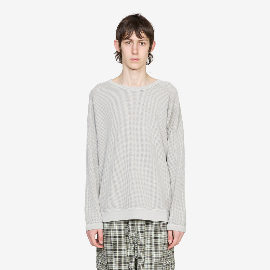 Waffle Crew Pewter Jumpers