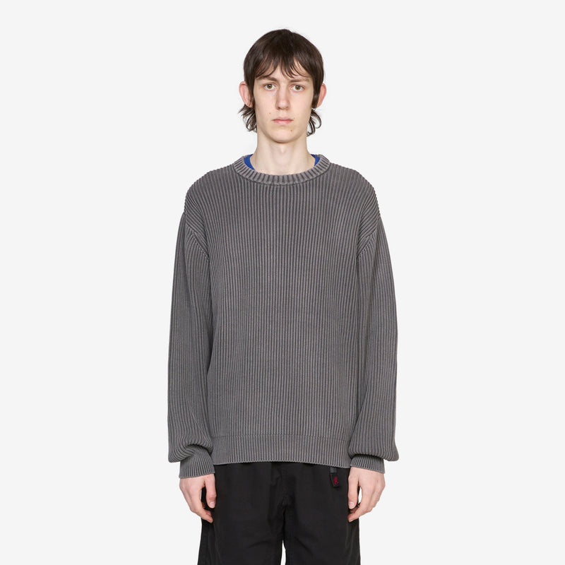 Cotton Knit Sweater Grey Jumpers