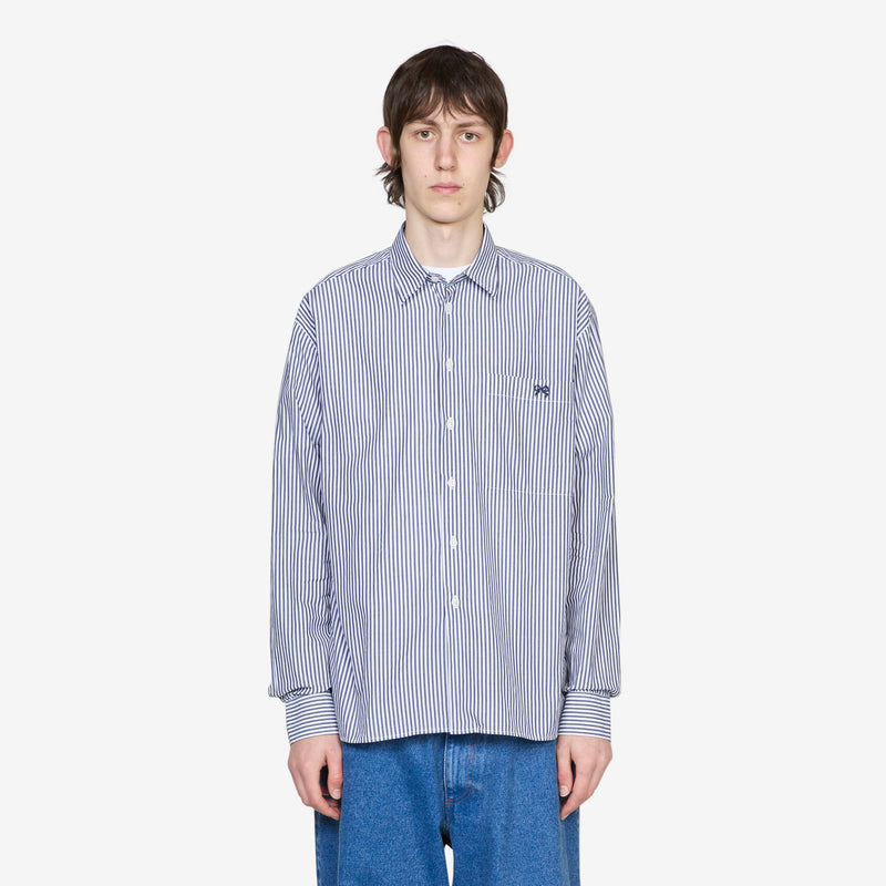 Vit Stripe Shirt Blue Shirts