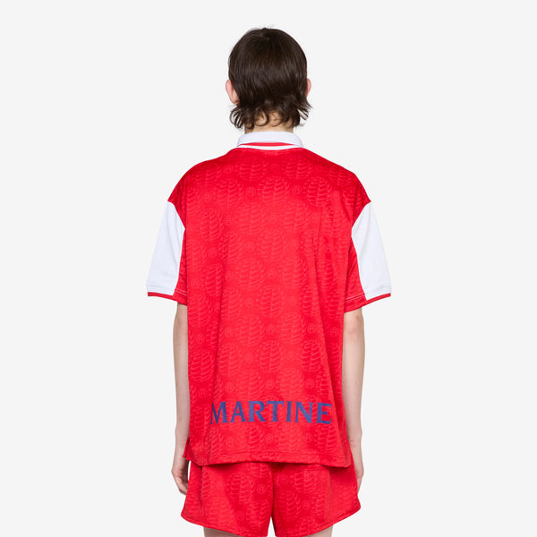 Martine Rose x Jersey University Red | White Tees