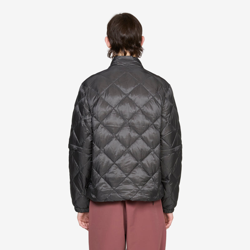 Base Light Down Zip Jacket Charcoal Black Jackets