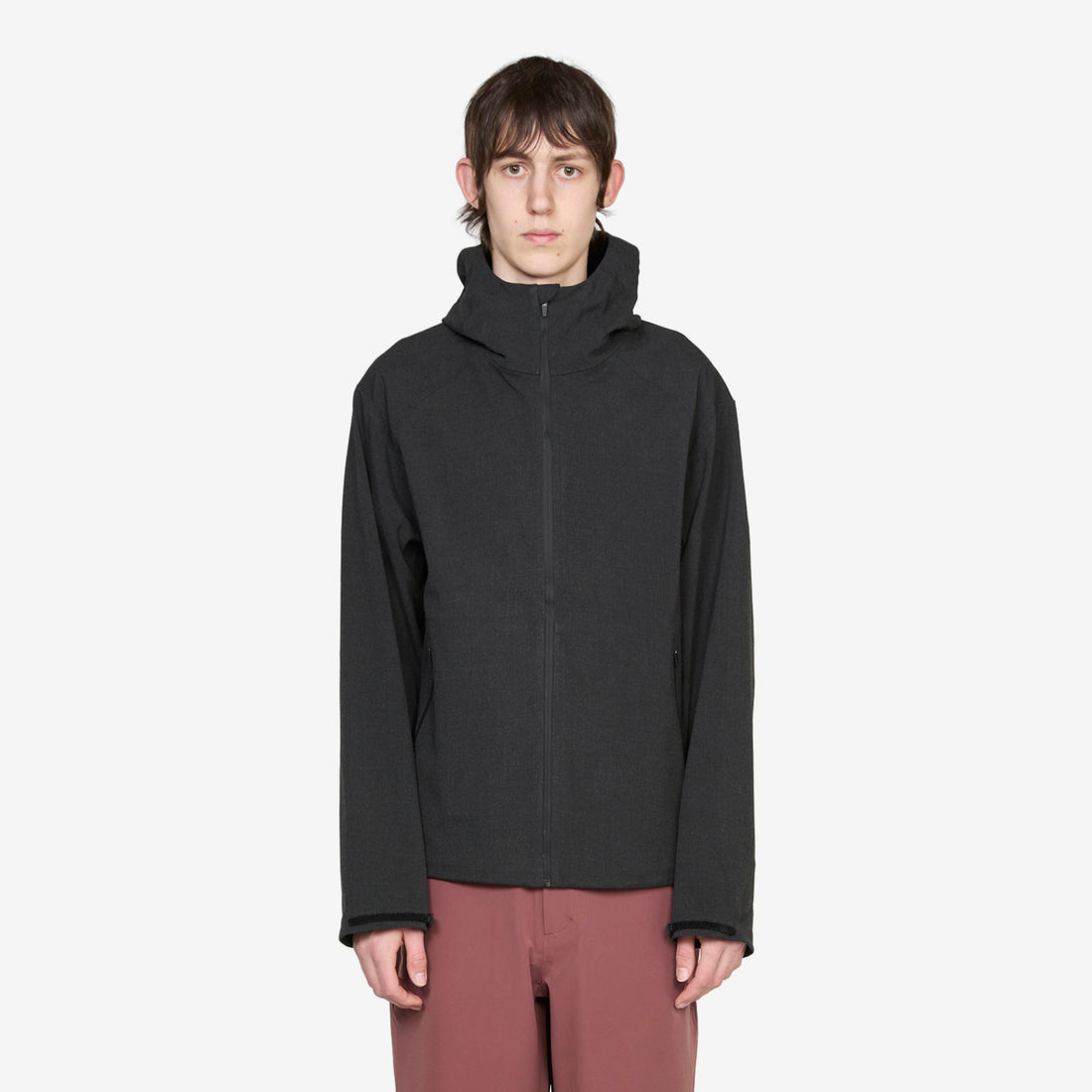 Waypoint Texture Hooded Jacket Dark Grey Jackets