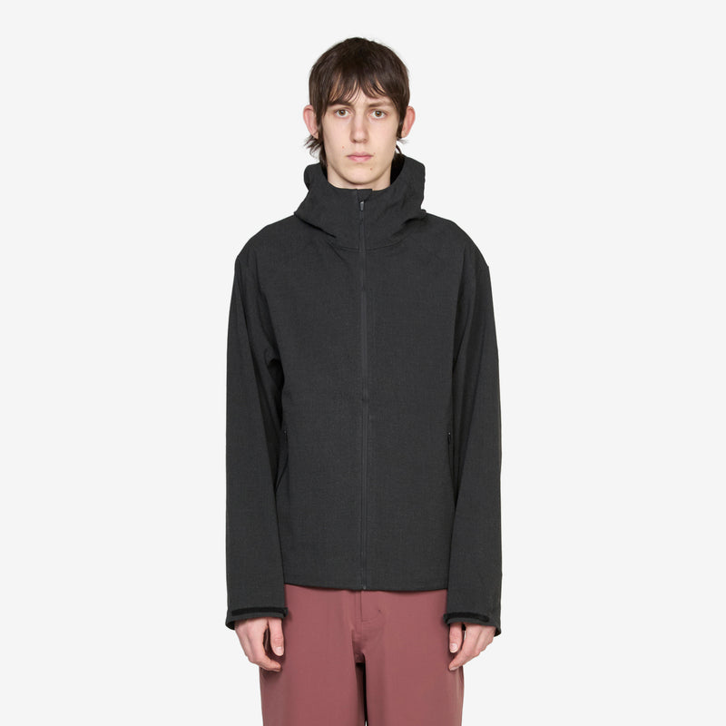 Waypoint Texture Hooded Jacket Dark Grey Jackets