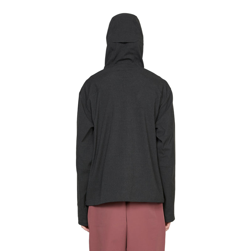 Waypoint Texture Hooded Jacket Dark Grey Jackets