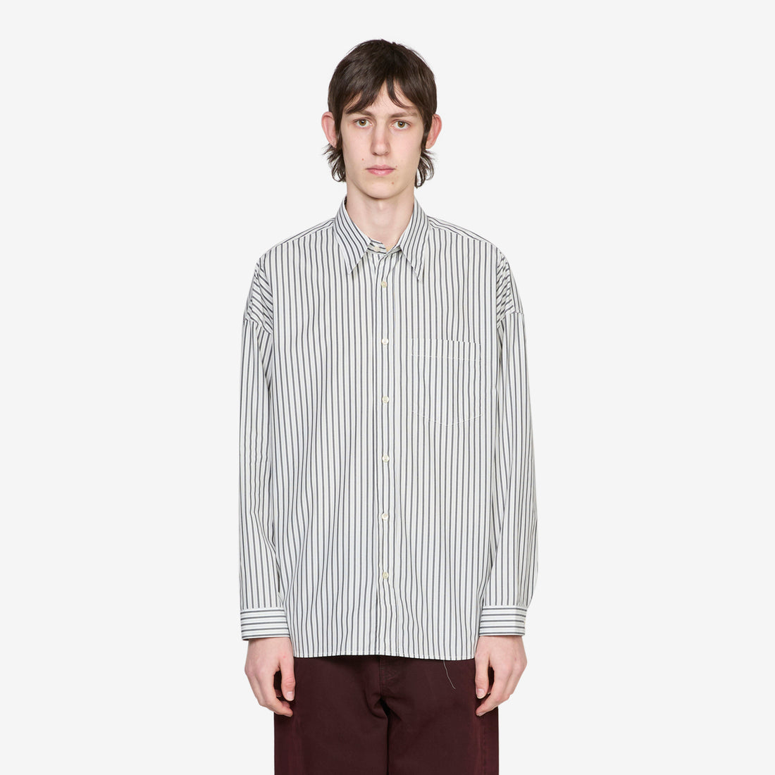 Stable Shirt Antracite Stripe Shirts