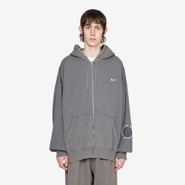 Martine Rose x Full-Zip Hoodie Charcoal Heather | Dark Steel Grey | White Jumpers