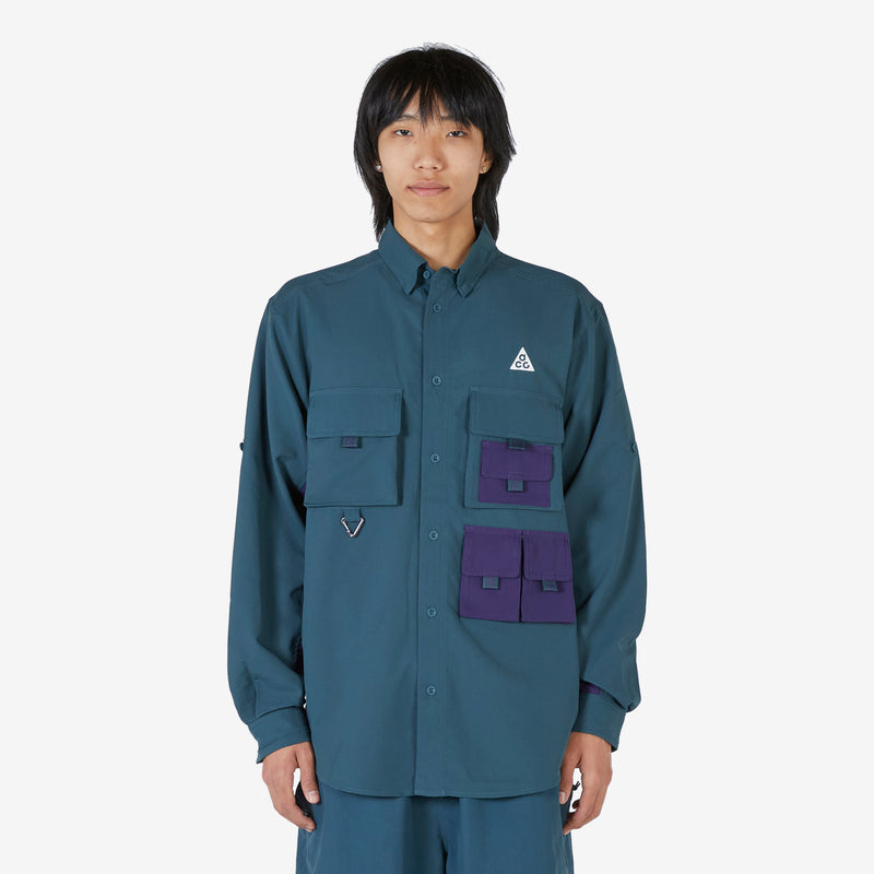 ACG Dri-FIT UV 'Devastation Trail' Shirt Deep Jungle | Purple Ink | Summit White
