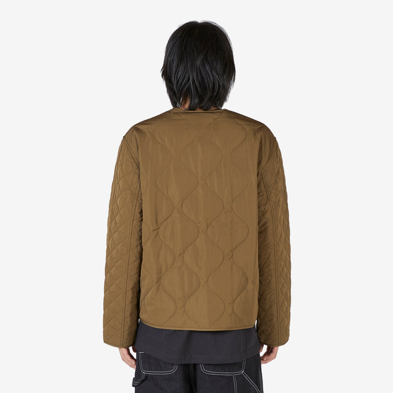 Quilted Blouson in Nylon with Institutional Fox Head Khaki Jackets