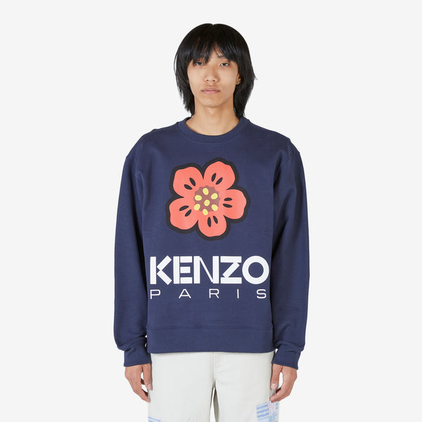 'BOKE FLOWER' Sweatshirt Midnight Blue