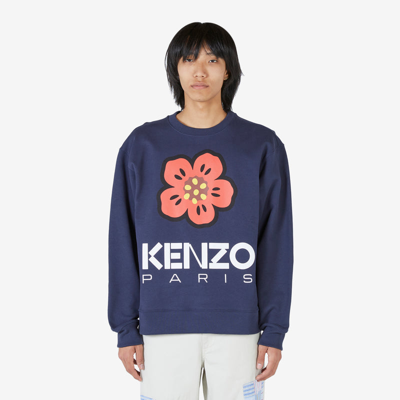 'BOKE FLOWER' Sweatshirt Midnight Blue