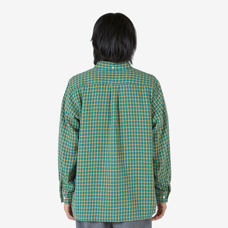 Open B.D. Panama Check Double Face Shirt Green