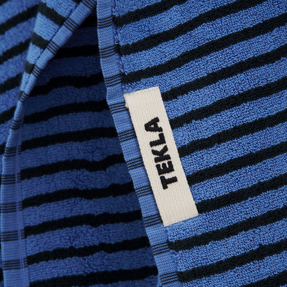 Terry Towel Blue and Black Lifestyle