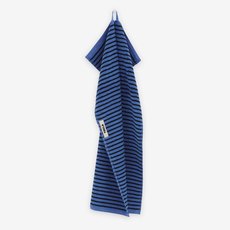 Terry Towel Blue and Black Lifestyle