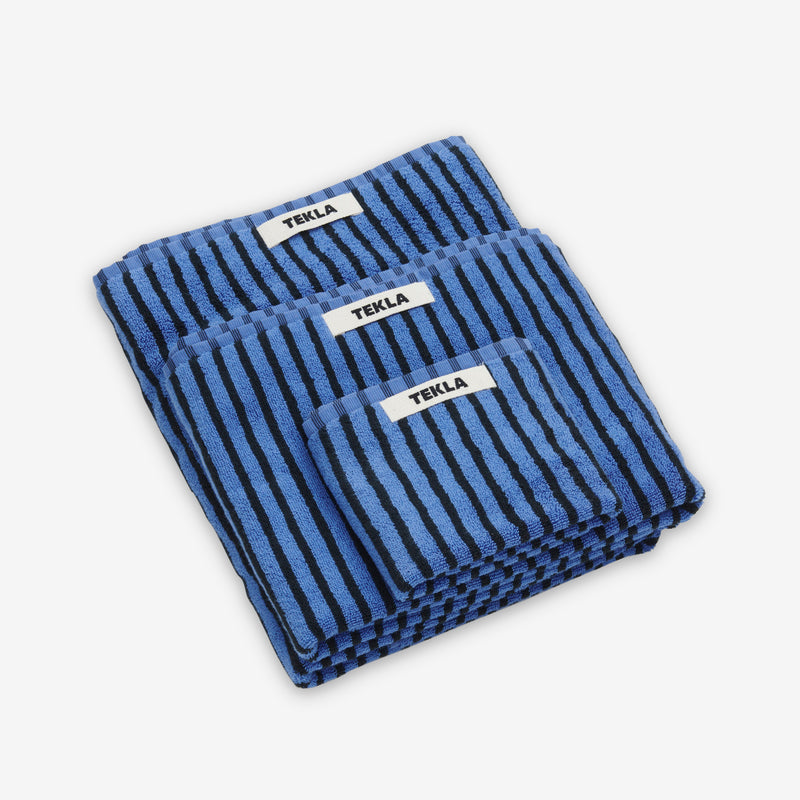 Terry Towel Blue and Black Lifestyle