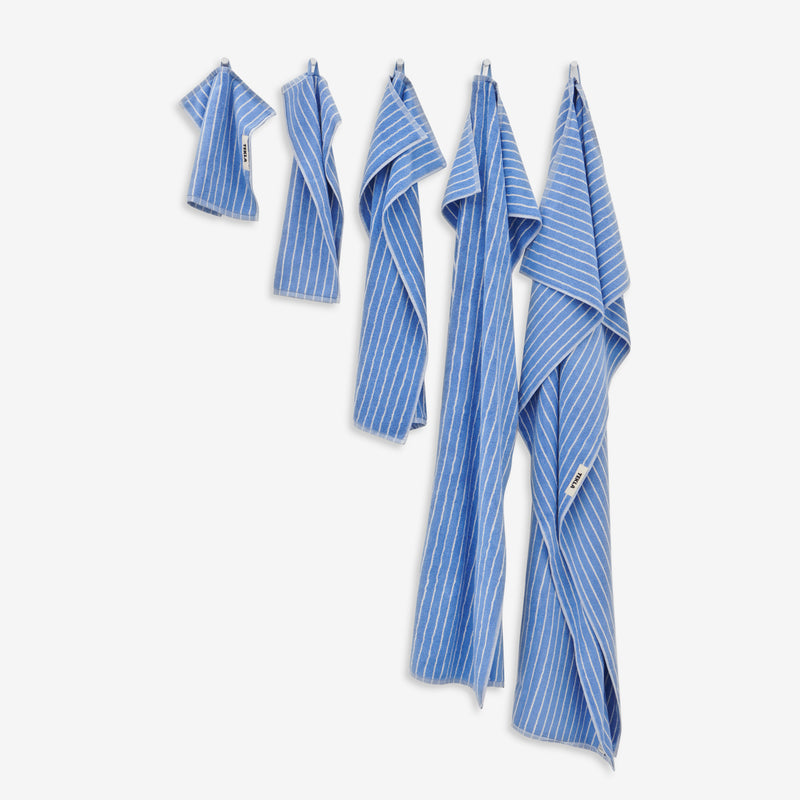 Terry Towel Clear Blue Stripes Lifestyle