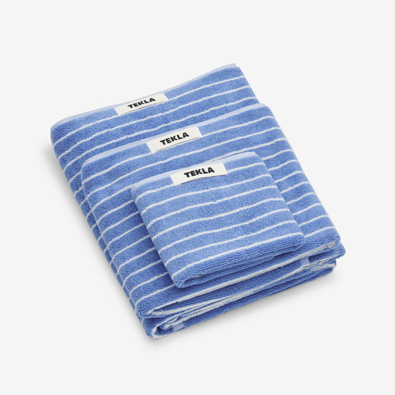 Terry Towel Clear Blue Stripes Lifestyle
