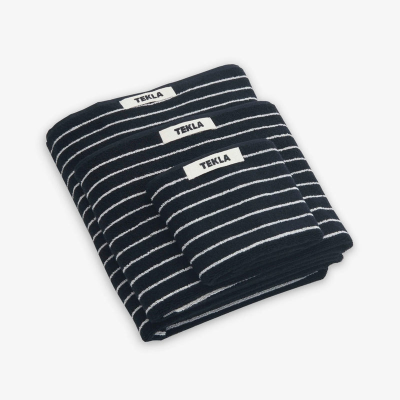 Terry Towel Black Stripes Lifestyle