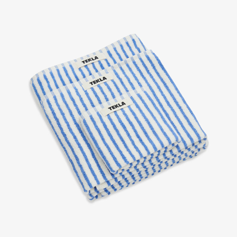 Terry Towel Coastal Blue Stripes Lifestyle
