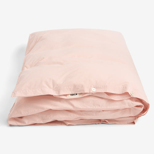 Percale Duvet Cover Petal Pink Lifestyle