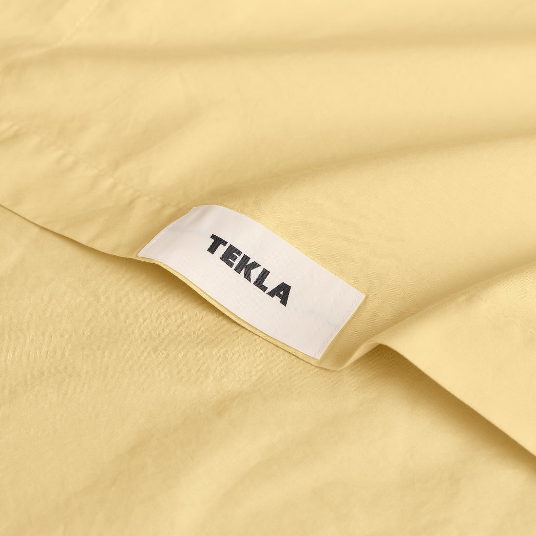 Percale Flat Sheet Shaded Yellow Lifestyle