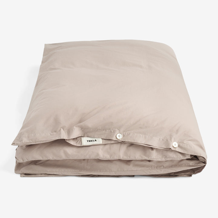 Percale Duvet Cover Clay Front