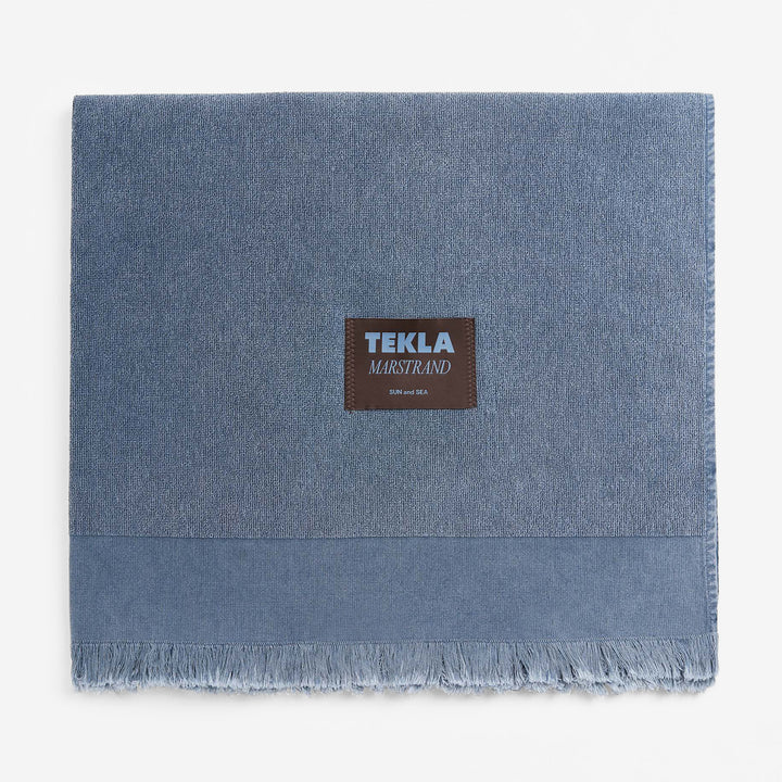 Beach Towel Sun Bleached Navy Front