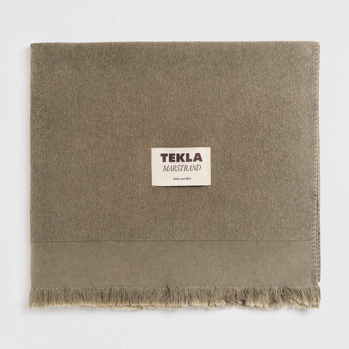 Beach Towel Sun Bleached Taupe Front