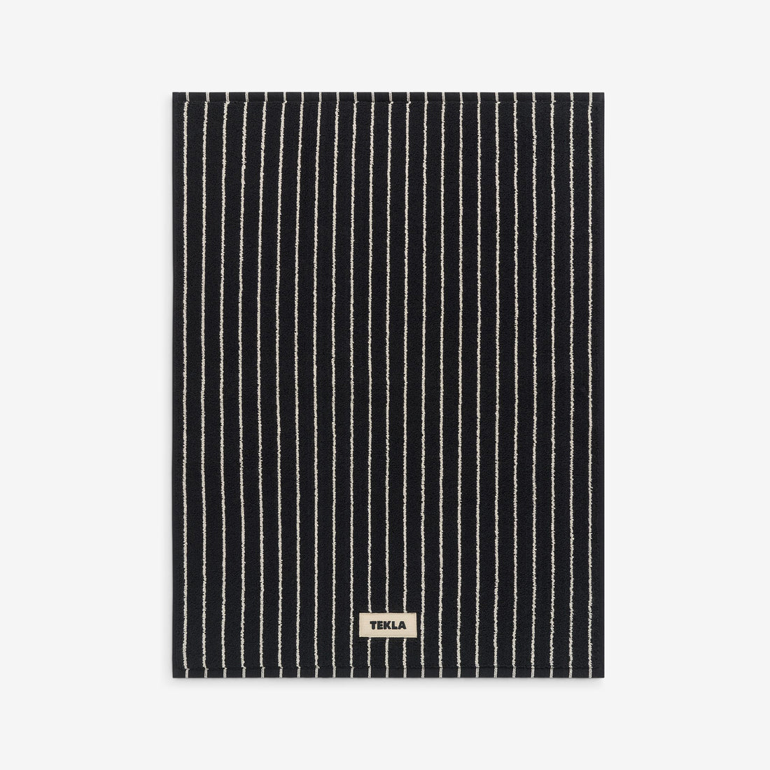 Terry Bath Mat Black Stripes Lifestyle