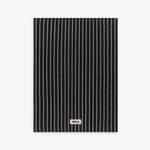 Terry Bath Mat Black Stripes