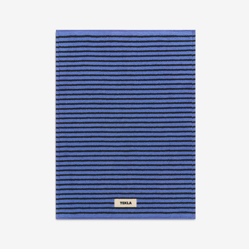Terry Bath Mat Blue | Black Lifestyle
