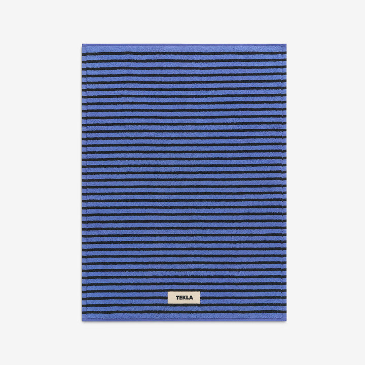 Terry Bath Mat Blue | Black Front