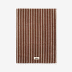Terry Bath Mat Rust Stripes