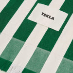 Beach Towel Green Deck Stripes