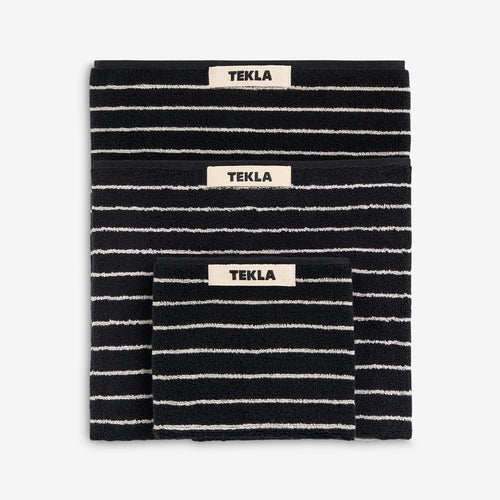 Terry Towel Black Stripes Lifestyle
