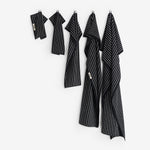 Terry Towel Black Stripes