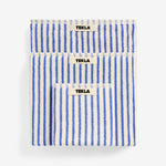Terry Towel Coastal Blue Stripes