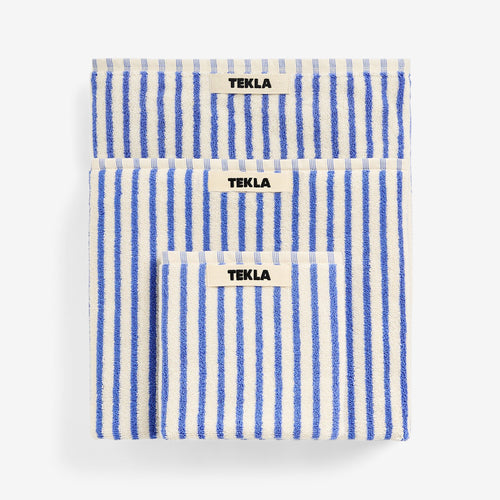 Terry Towel Coastal Blue Stripes Lifestyle