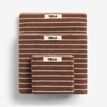 Terry Towel Rust Stripes