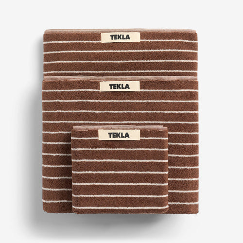 Terry Towel Rust Stripes Lifestyle